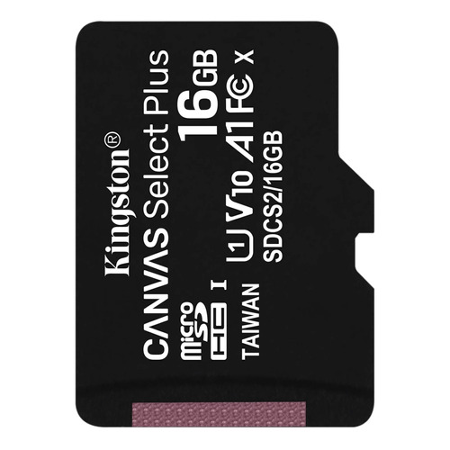 Tarjeta de memoria Kingston SDCS2  Canvas Select Plus con adaptador SD 16GB