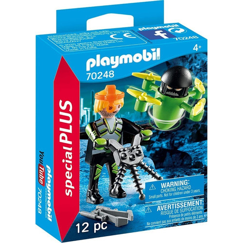 Playmobil Special Plus 70248 Agente Con Dron