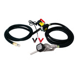 Kit Bomba Electrica Portatil Combustible + Cuentalitros 12v