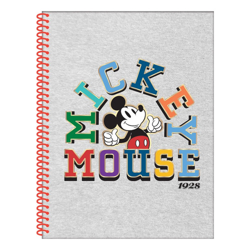 Cuaderno Universitario Flex Mickey Mouse 80 Hojas Mooving Color Modelo 1