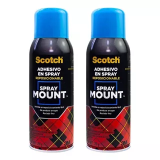 2 Spray Mount  3m Adhesivo Transparente 290 Gr