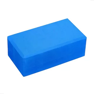 Om Joy Bloco De Yoga Pilates Tijolo Bloquinho Para Suporte Alta Densidade 500g Eva Cor Azul-aço