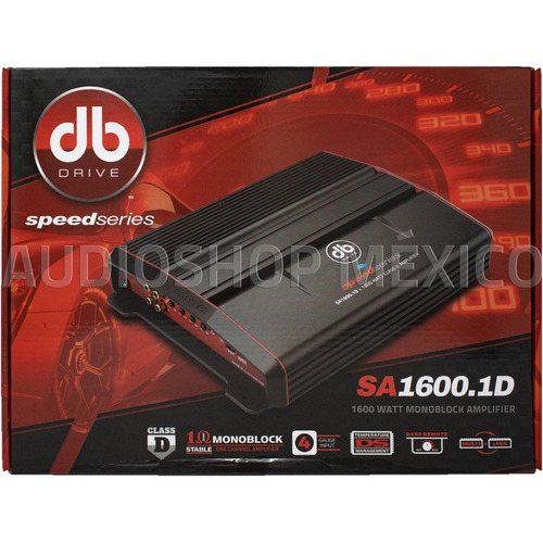 Amplificador Monoblock Db Drive Sa1600.1d 1600 Watts Clase D