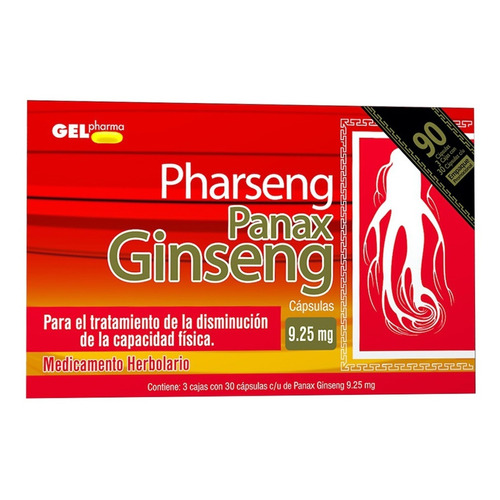 Panax Ginseng Pharseng Capsulas 9.25mg