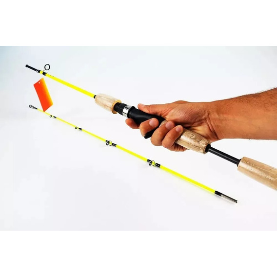 Caña Pesca Kayak Fibra Maciza 1.2 Mts Ideal Señuelo Spinning