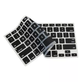 Proteção Para Teclado Do Macbook Pro 13 Sem Touch Bar A1708 Cor De Teclado Preto Com Letras Branca Idioma New Macbook Pro 13  Sem Touch Bar A1708 Us Americano