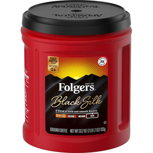 Folgers Café Molido Black Silk 955 G