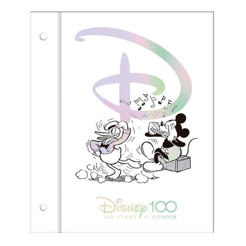 Carpeta N3 Mooving Con Cordon - Disney 100 Años Blanca