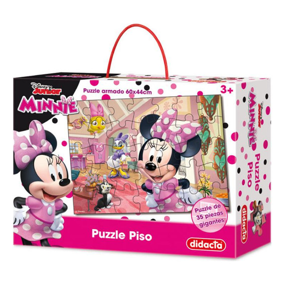 Puzzle De Piso Disney Minnie 35 Piezas Didacta Oferta