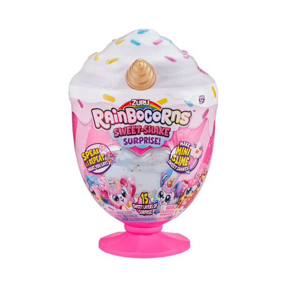 Peluche Rainbocorns Sweet Shake Sorpresa Color Rosa