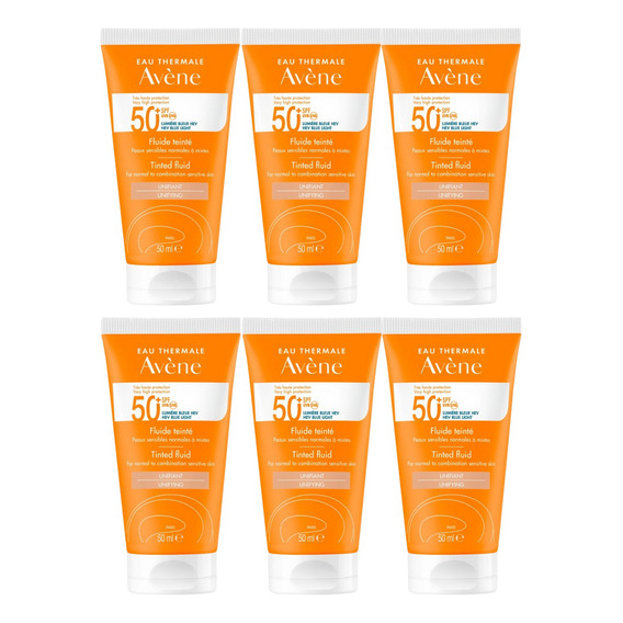 Combo X6 Avene Protector Solar Triarsorb 50+ Color 50ml