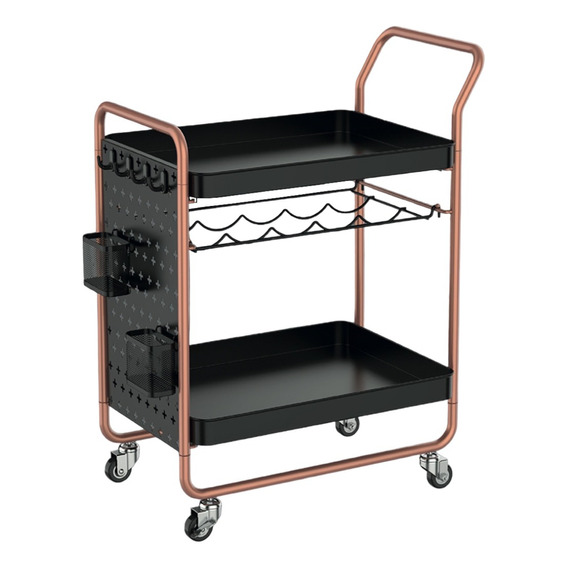 Carrito De Cocina Organización Acero 2 Niveles Y Cava Wk-27