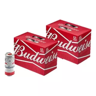 24 Latas Cerveza Budweiser 269ml C/u - mL a $10