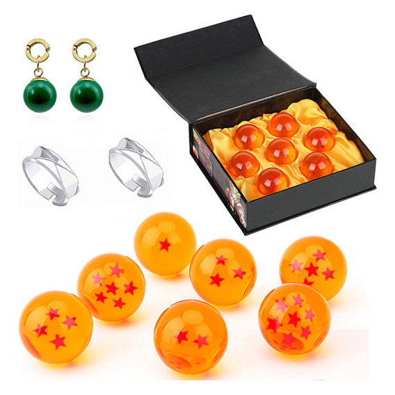 Juguetes De Esferas Dragon Ball + Anillo Goku. Con Caja