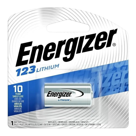 1 X Pila Litio Cr123a Energizer Lithium 3v Cr123 San Martin