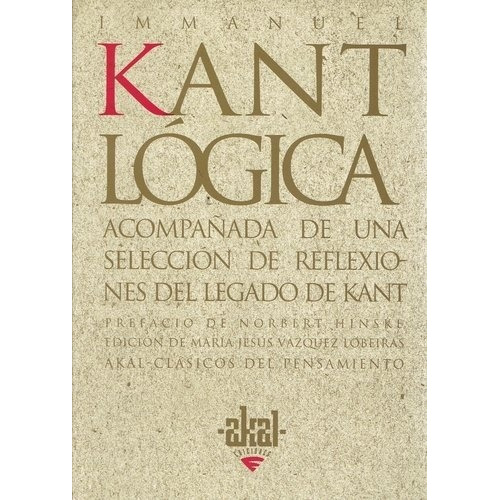 Lógica, Kant, Ed. Akal