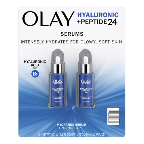 Olay Hyaluronic + Peptide 24 Suero Facial Hidratante 2 De 40 Tipo de piel Todo tipo de piel