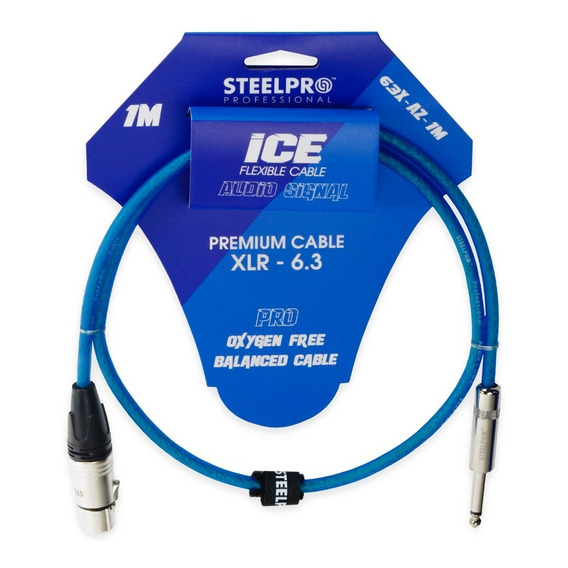 Cable Para Microfono 1m Steelpro 63x-az-1m Xlr Cannon-plug