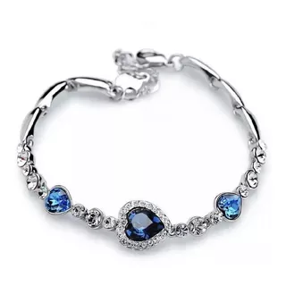 Pulsera Brazalete Plata Ley 925 + Regalo Aniversario Corazón