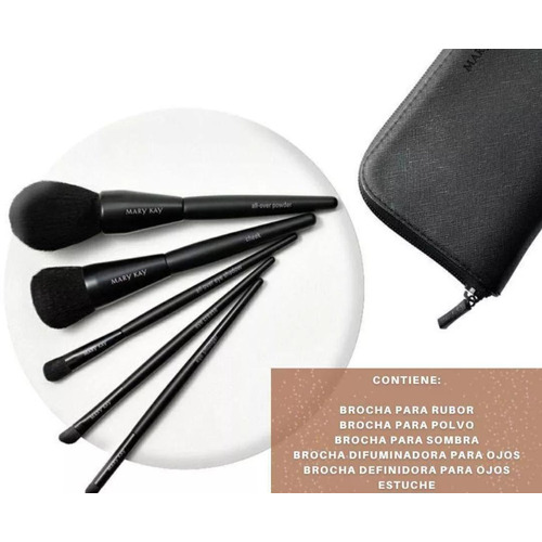 Set de 5 brochas Mary Kay Brush Collection negro