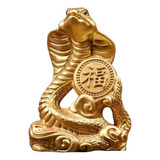 Cc Estatua De Serpiente Pequeña De Madera Del Zodiaco Chino