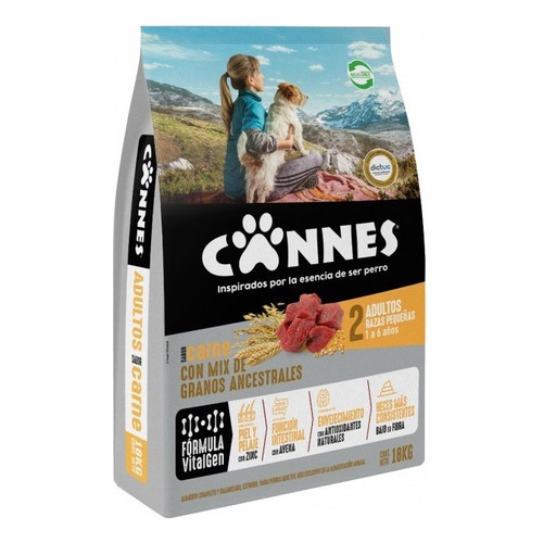 Cannes Adulto Raza Pequeña Carne Y Cereal 18kg | Mdr