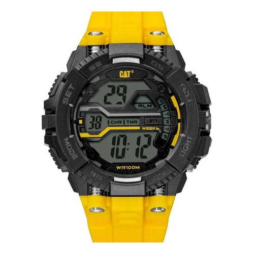 Reloj Pulsera Digital Cat Oa16727141 Amarillo Malla Caucho