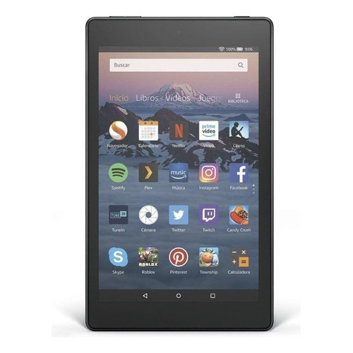 Tablet  Amazon Fire HD 8 2018 KFKAWI 8" 16GB color black y 1.5GB de memoria RAM