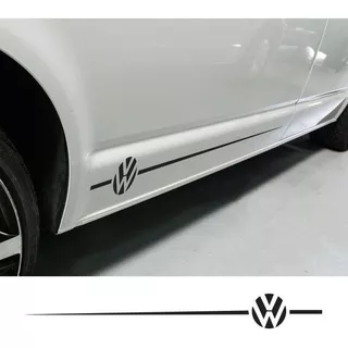 2pzs Calcomanía Vinil Sticker Franja Lateral Logo Volkswagen
