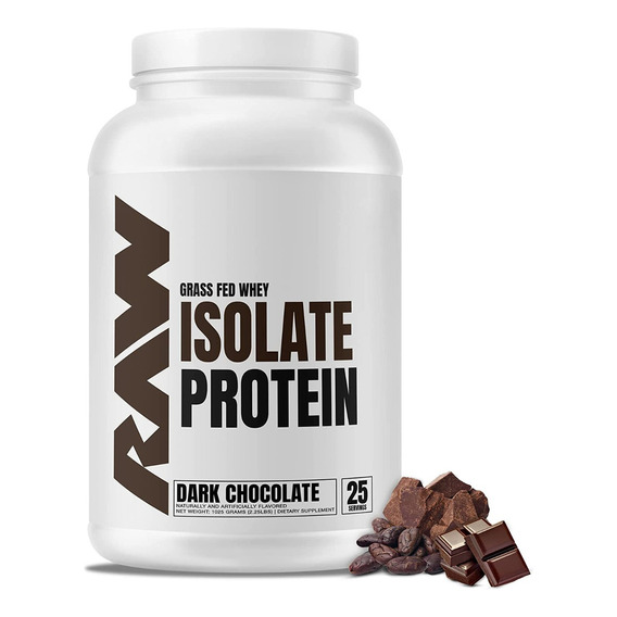 Proteina Isolatada Iso Raw Nutrition 1.97 Lbs Todo Sabor Sabor Dark chocolate