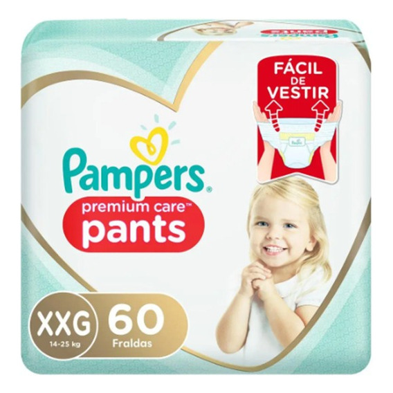 Pampers Premium Care Pants Xxg X 60 Unid.