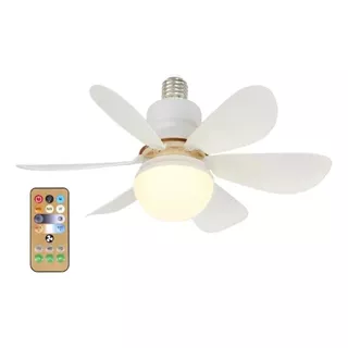 Ventilador De Teto De 3modos Lâmpada Led Silenciosa Moderna