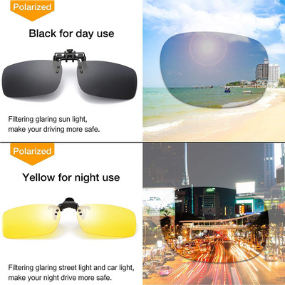 Gafas De Sol Polarizadas Con Clip Antideslumbrante Para Gafa