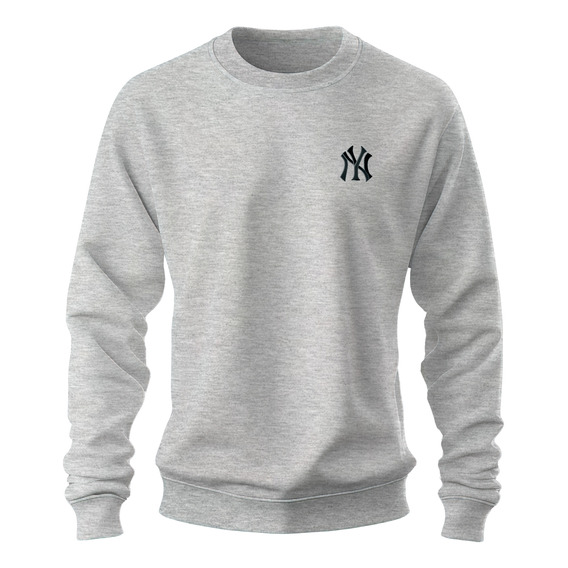 Sudadera Sweater Bordado Beisbol Logo Ny Yankees New York