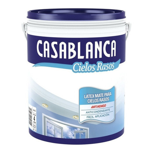 Cielorraso Casablanca 4 L - Antihongo Acabo Delicado Pintumm Color Blanco