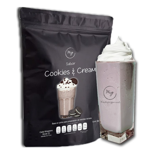 Polvo Cookies & Cream 1kg | Frappe | Galleta | Cremoso