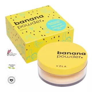 Pó Solto Banana Powder - Acabamento Aveludado - Vizzela Tom Amarelo