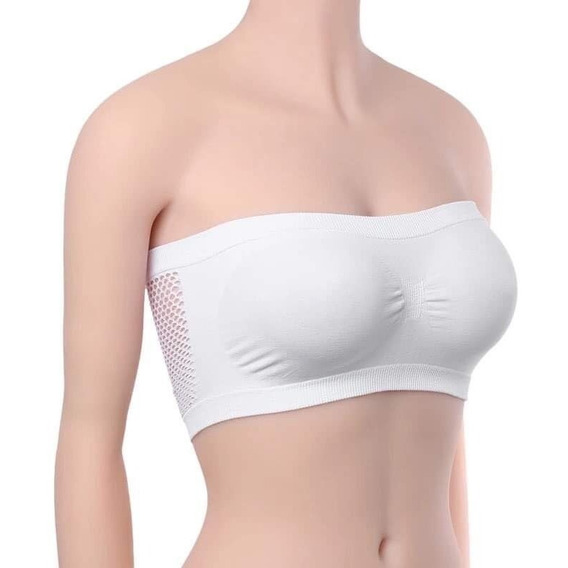 Top Sujetador Sin Tirantes Sin Costura Invisible Para Mujer