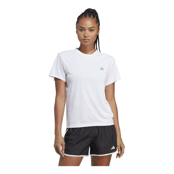 Remera adidas Run It Tee Blanco De Dama - Hz0112