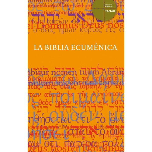La Biblia Ecumãâ©nica, De Vv.aa.. Editorial Luis Vives (edelvives), Tapa Blanda En Español