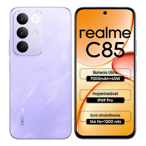 Celular Smartphone Realme C85 128gb 6gb Ram Dual Sim Bateria