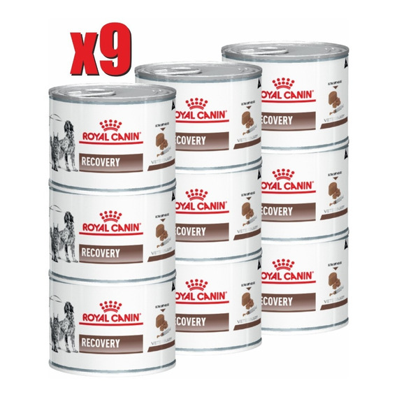 Combo 9 Latas Recovery Rs Royal Canin Lata 145 Gr.