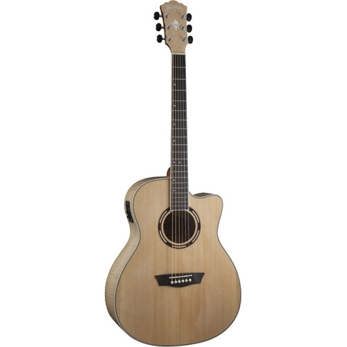 Guitarra acústica Washburn Apprentice AG40CE para diestros natural brillante