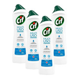 Kit 4 Limpadores Cif Cremoso Original 450ml