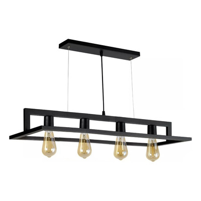Colgante Ibérico 4 Luces Linea Rustica Apto Led Luz Desing