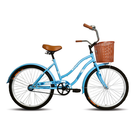 Bicicleta Cruiser Vintage Dama Canasta Y Timbre Rodada 26