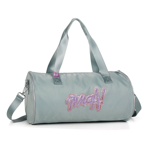 Bolso Deportivo Mujer Muaa Grande Desmontable Gym Yoga New Color Menta Liso