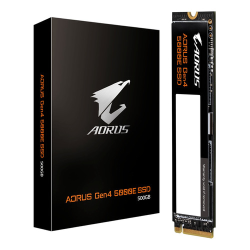 Aorus 5000e Nvme 500gb Gen4 M.2 5000mb / 3800mb Pcie4 Ssd Color Negro