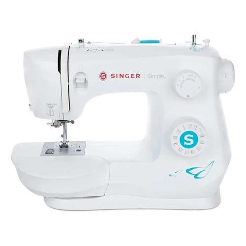 Máquina de coser recta Singer Simple 3337 portable blanca 120V