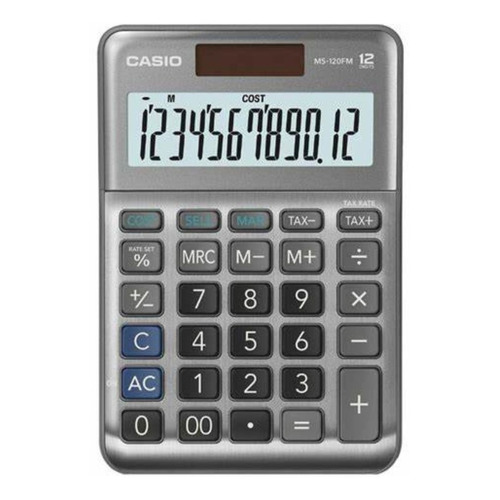 Calculadora De Escritorio Casio Ms-120fm Ideal Para Oficina